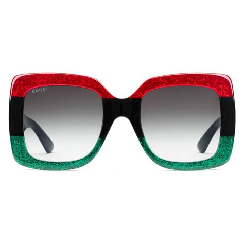 gucci square red and green sunglasses|selfridges gucci sunglasses.